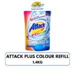 Attack Liquid Detergent Refill - Plus Colour (Aroma Fresh) 1.4KG