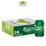 Carlsberg Danish Pilsner Beer Can (24 x 320ml) ,Green