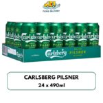 Carlsberg Pilsner Silver Label (24 x 490ml) - 8 JULY 2022 EXPIRY