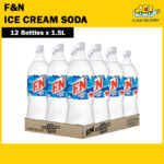 F&N Bottled Drink - Ice Cream Soda (12 x 1.5L)