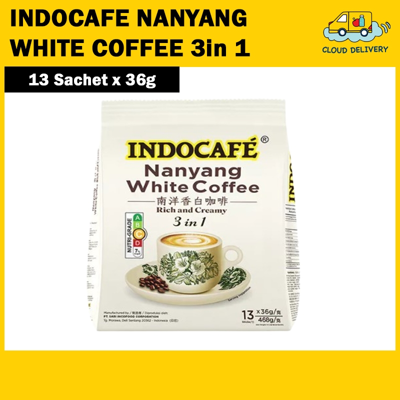 Indocafe 3in1 Nanyang White Coffee (13 x 36g) Indocafe 3in1 Nanyang White Coffee (13 x 36g) - Image 1