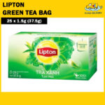 Lipton Green Tea Bag 25 x 1.5g (37.5g) - Expiry 29 Aug 2025