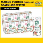 Maison Perrier Forever Sparkling Water (24 x 250ml) - ROSELLINI FLAVOUR