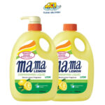 Mama Lemon Natural Lemon Fragrance Dishwashing Liquid (2 x 1L)