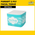 Pursoft 2 Ply Facial Tissue , 250s