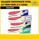 Colgate Toothpaste Total 12 Twin Pack (2 x 150g)