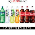 Assorted Bottled Drinks (Sprite / 100 Plus / Coke / Coke Less Sugar / Coke No Sugar) [1.5L x 12]