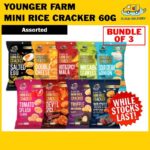 [Bundle of 3] Younger Farm Mini Rice Cracker 60g - Expiry 20 Oct 2026