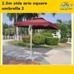 2.5m Side Arm Square Umbrella