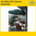 3m Side Arm Square Umbrella