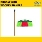 Broom with Wooden Handle